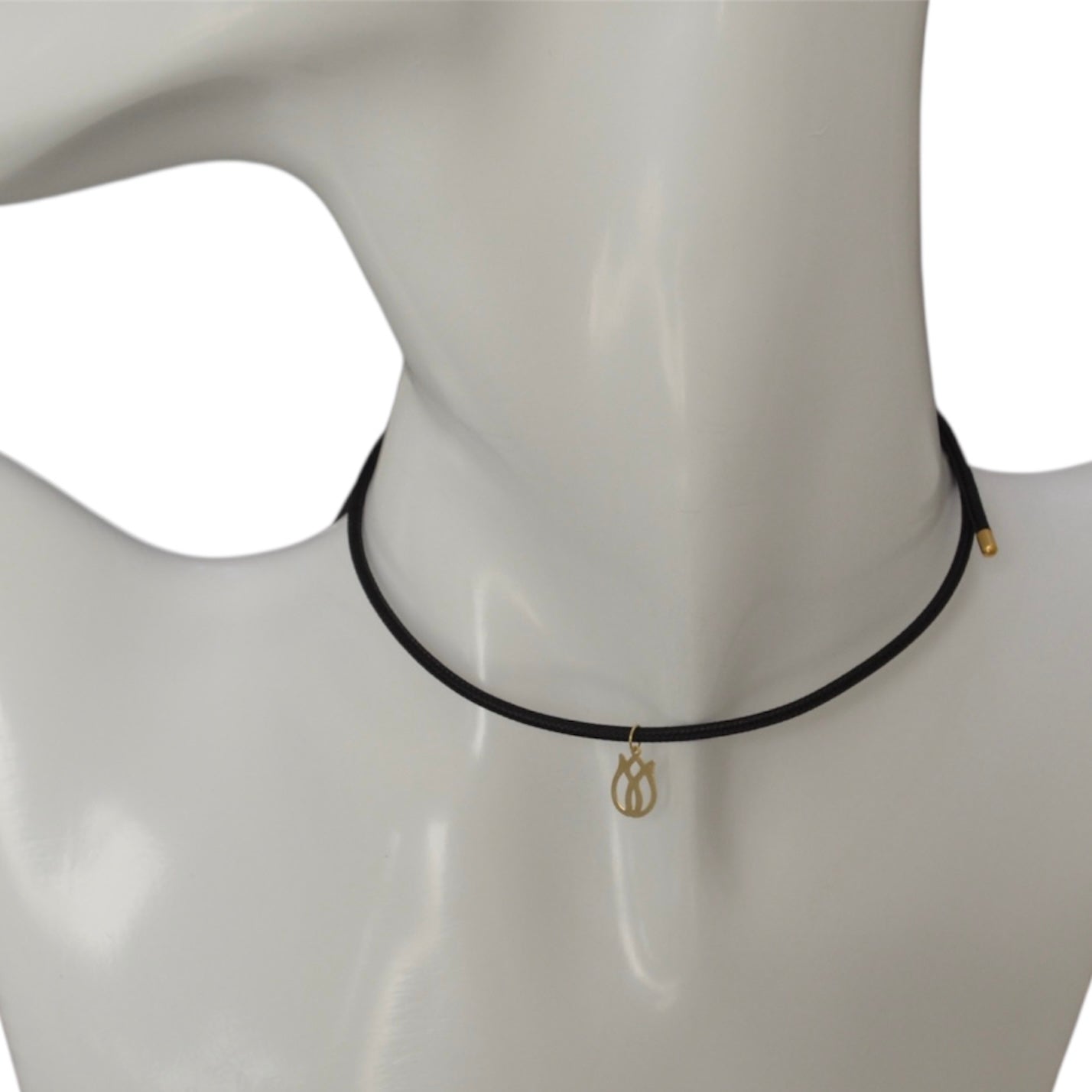 Magnetic Choker with 18K Gold Charm