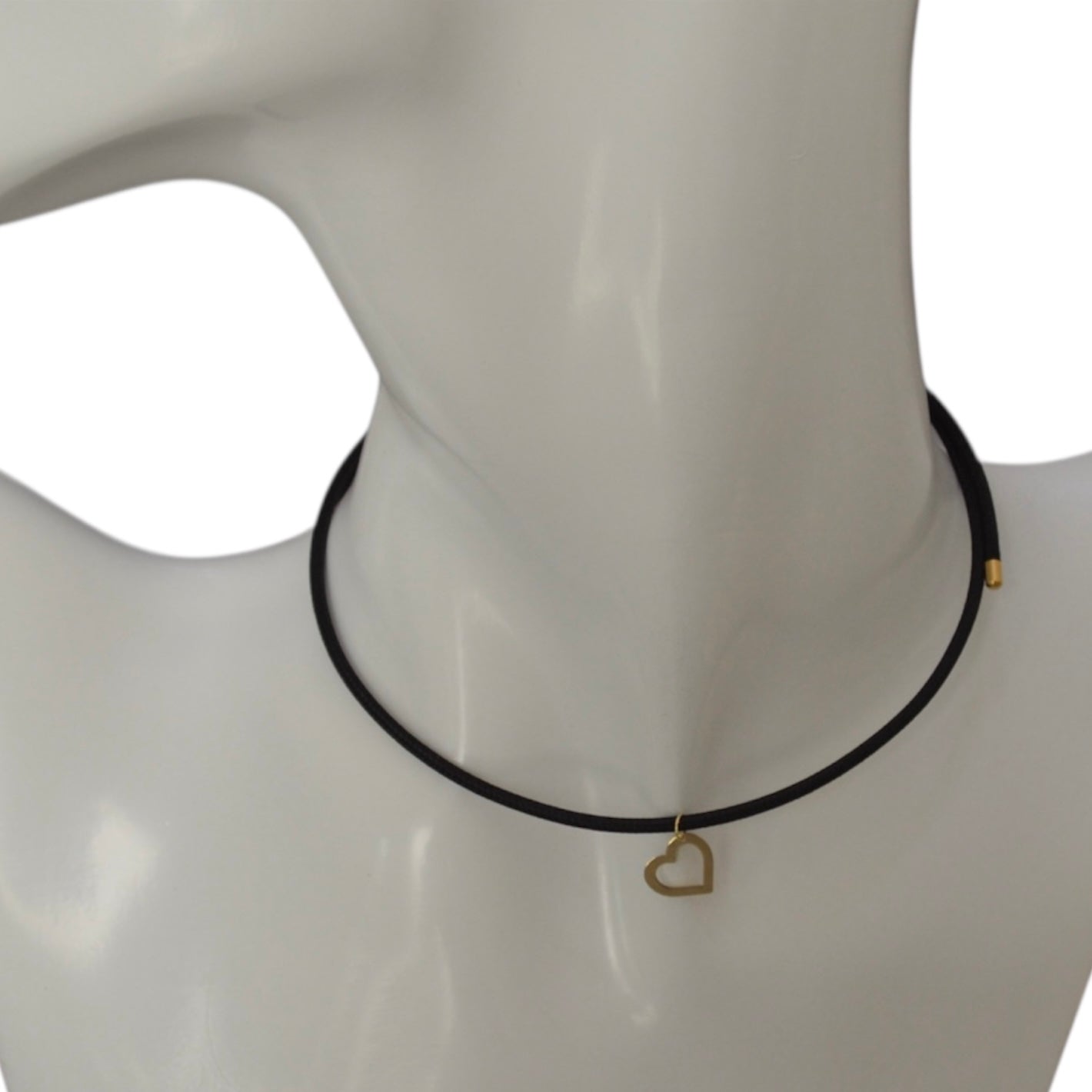 Magnetic Choker with 18K Gold Charm