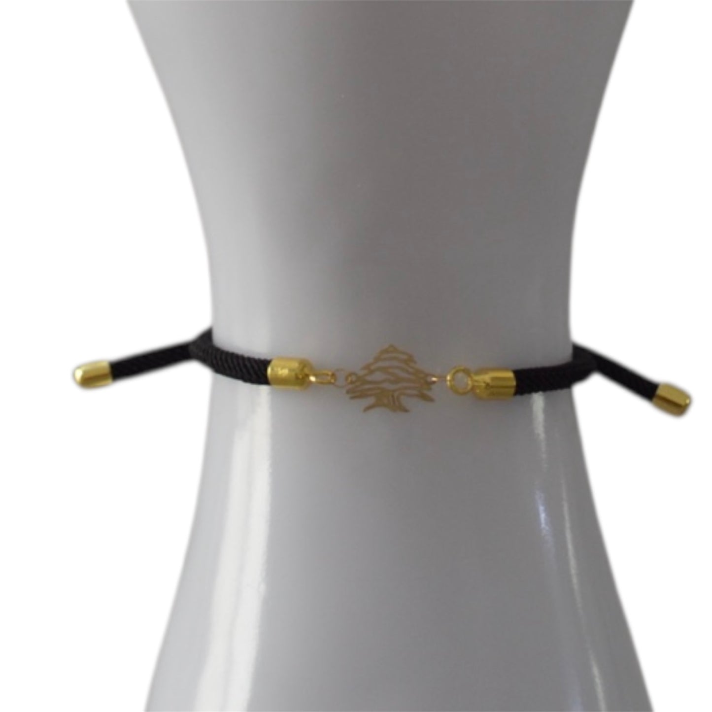 Rope Bracelet with 18K Gold Motif