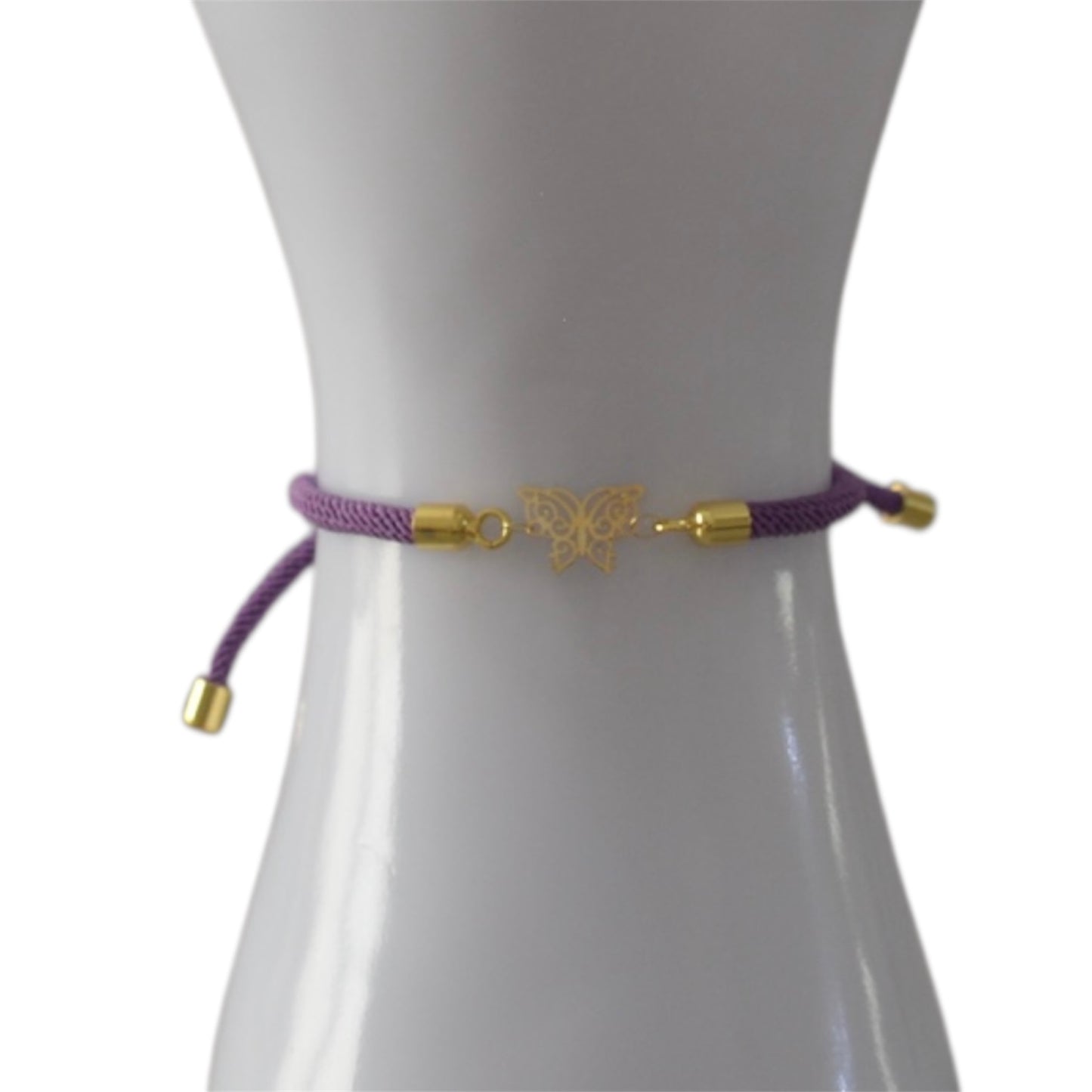 Rope Bracelet with 18K Gold Motif