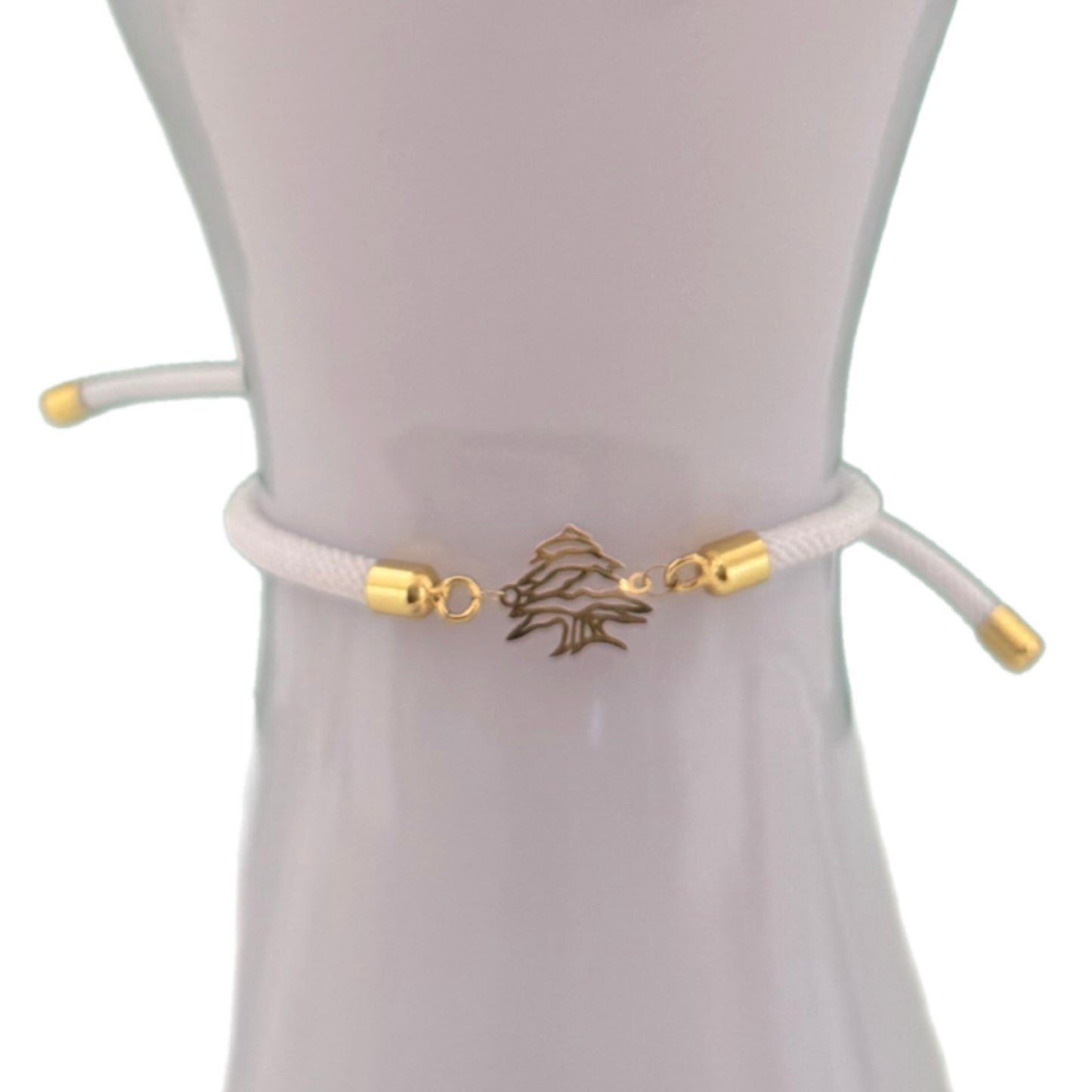 Rope Bracelet with 18K Gold Motif