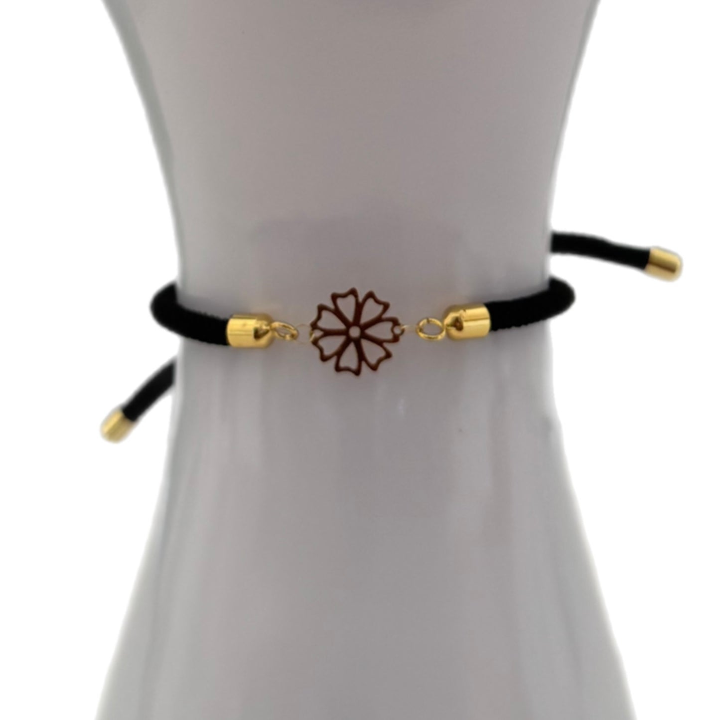 Rope Bracelet with 18K Gold Motif