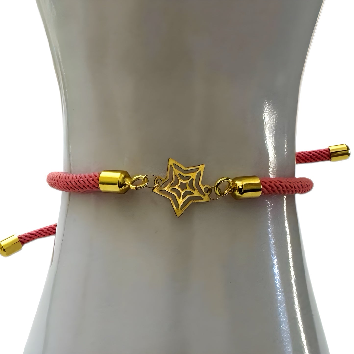 Rope Bracelet with 18K Gold Motif