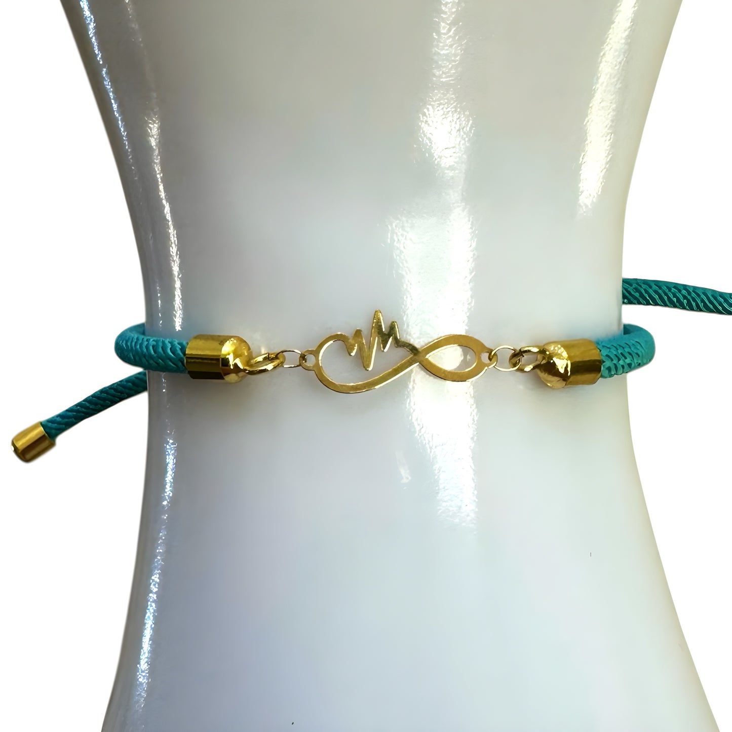 Rope Bracelet with 18K Gold Motif