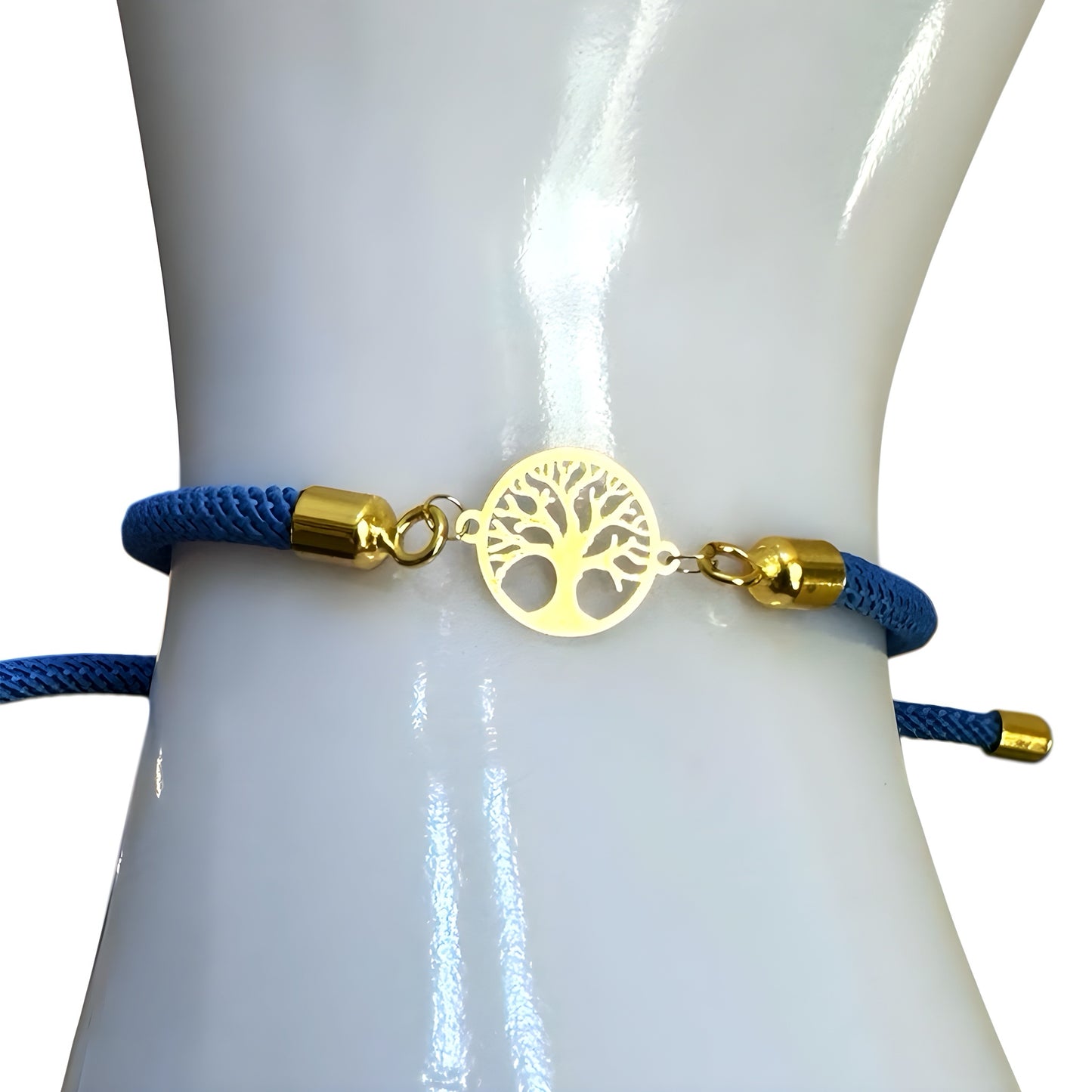 Rope Bracelet with 18K Gold Motif