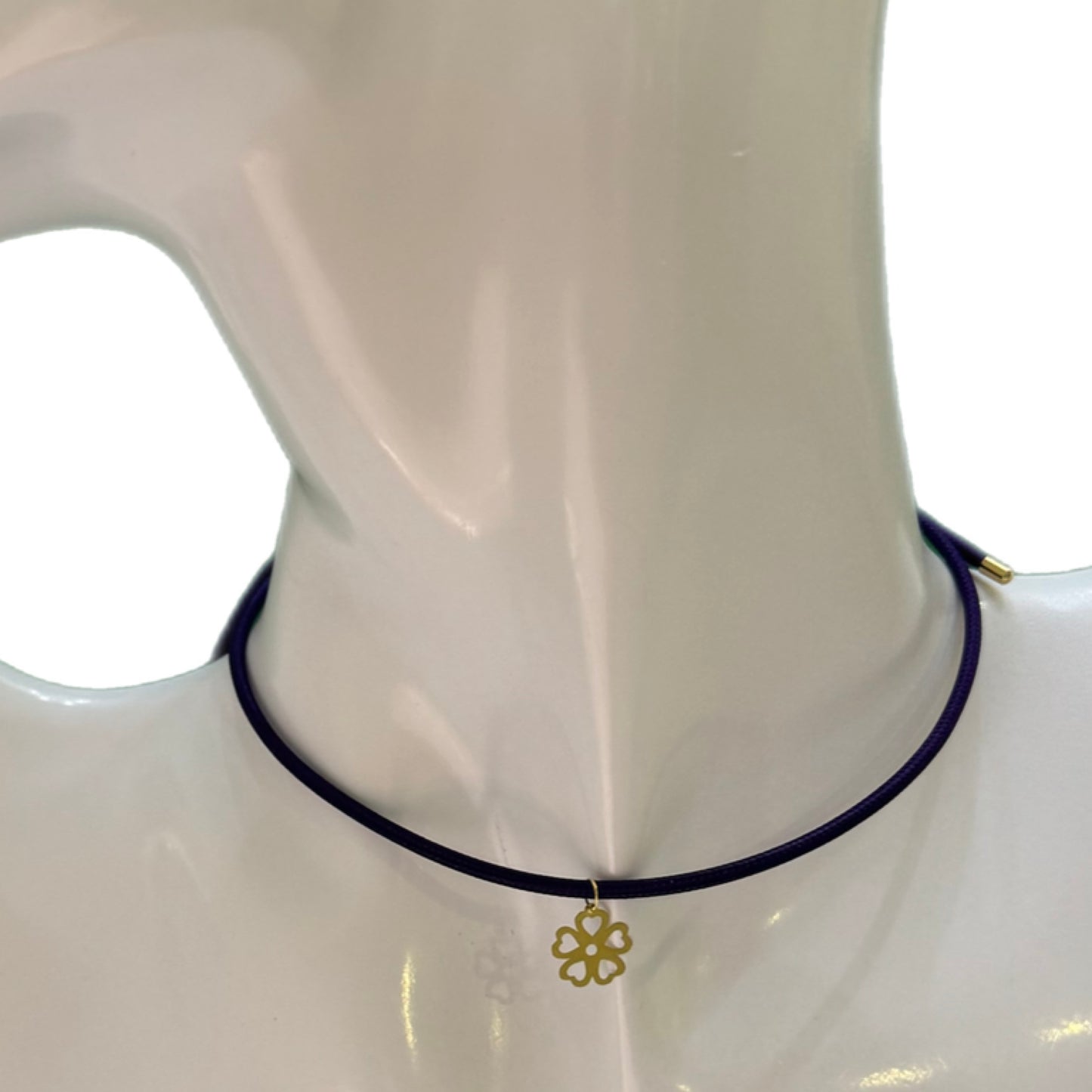 Magnetic Choker with 18K Gold Charm