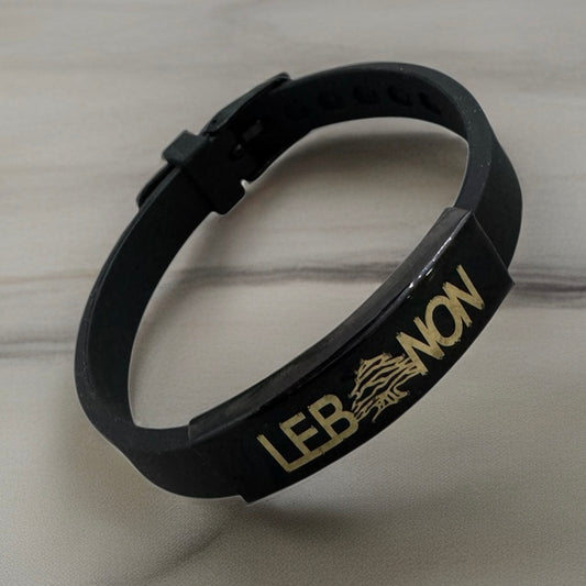 Rubber Bracelet and 18K Gold Lebanon