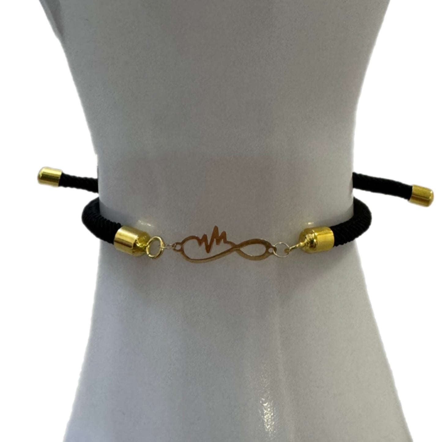 Rope Bracelet with 18K Gold Motif