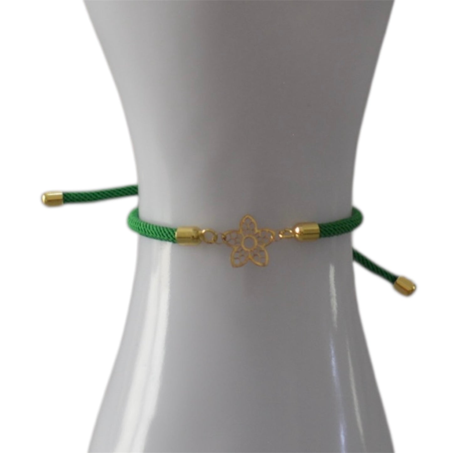 Rope Bracelet with 18K Gold Motif