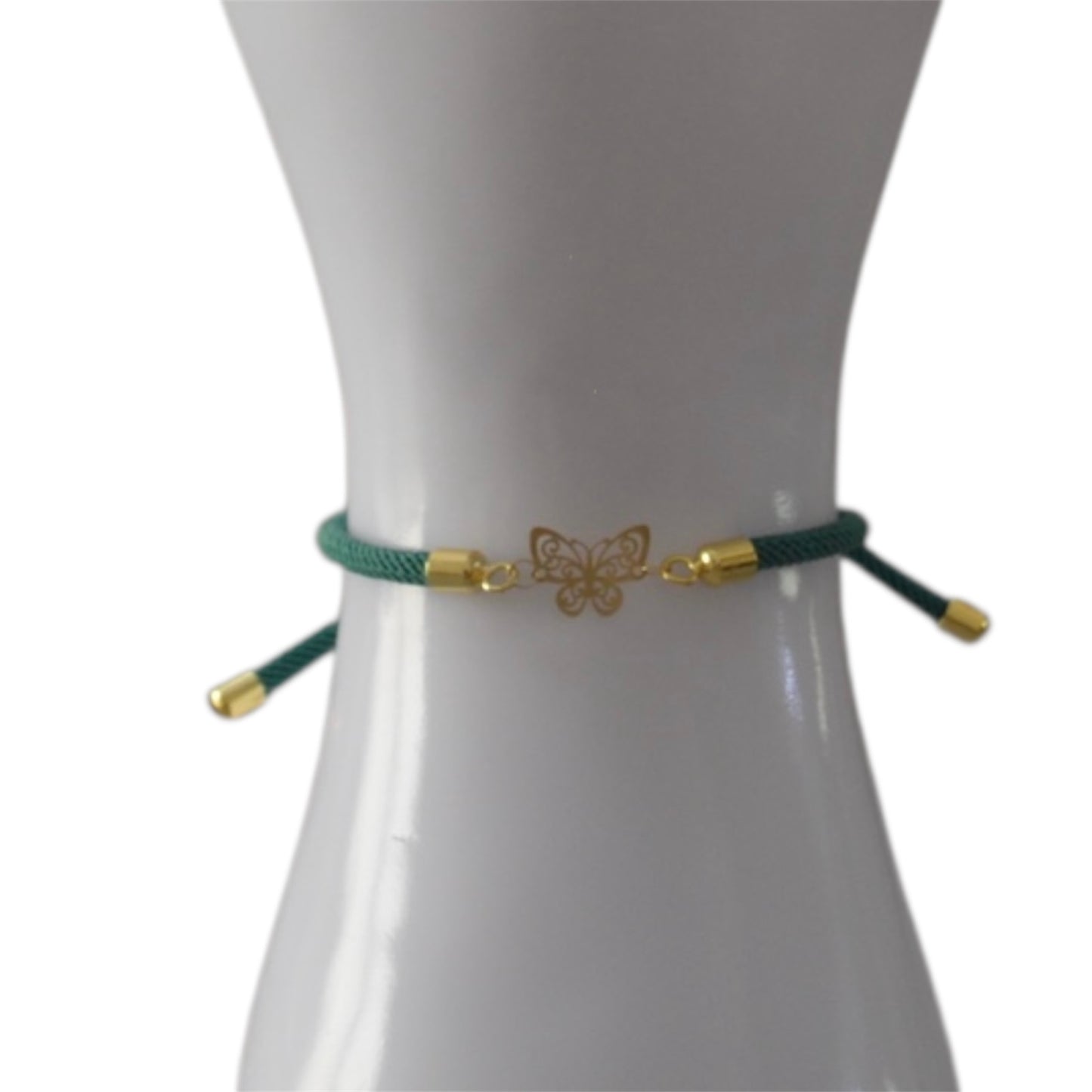 Rope Bracelet with 18K Gold Motif