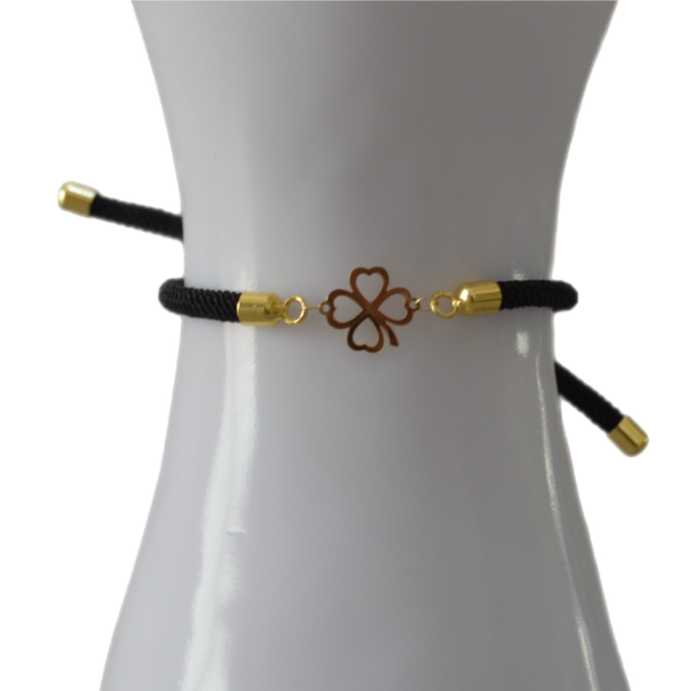 Rope Bracelet with 18K Gold Motif