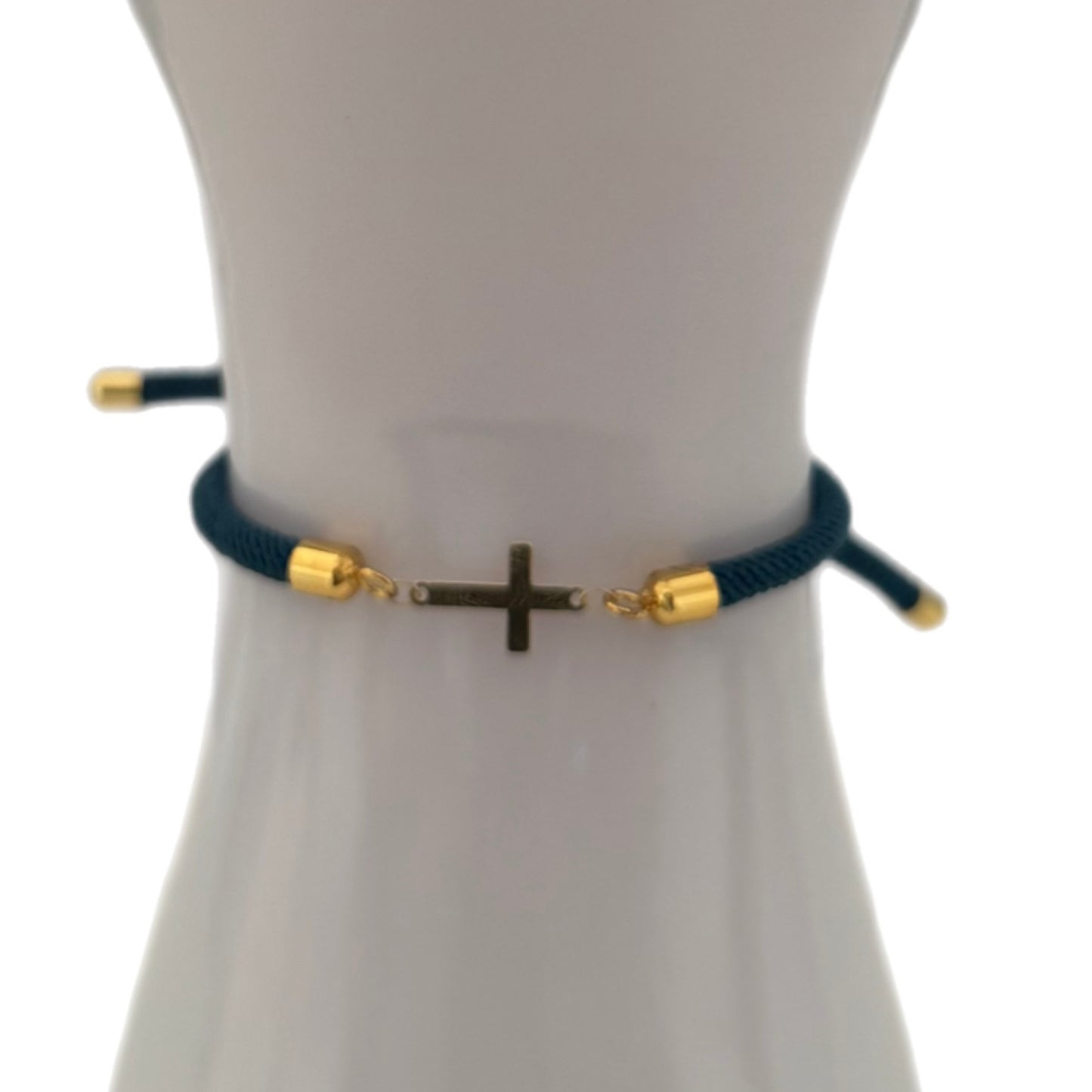Rope Bracelet with 18K Gold Motif