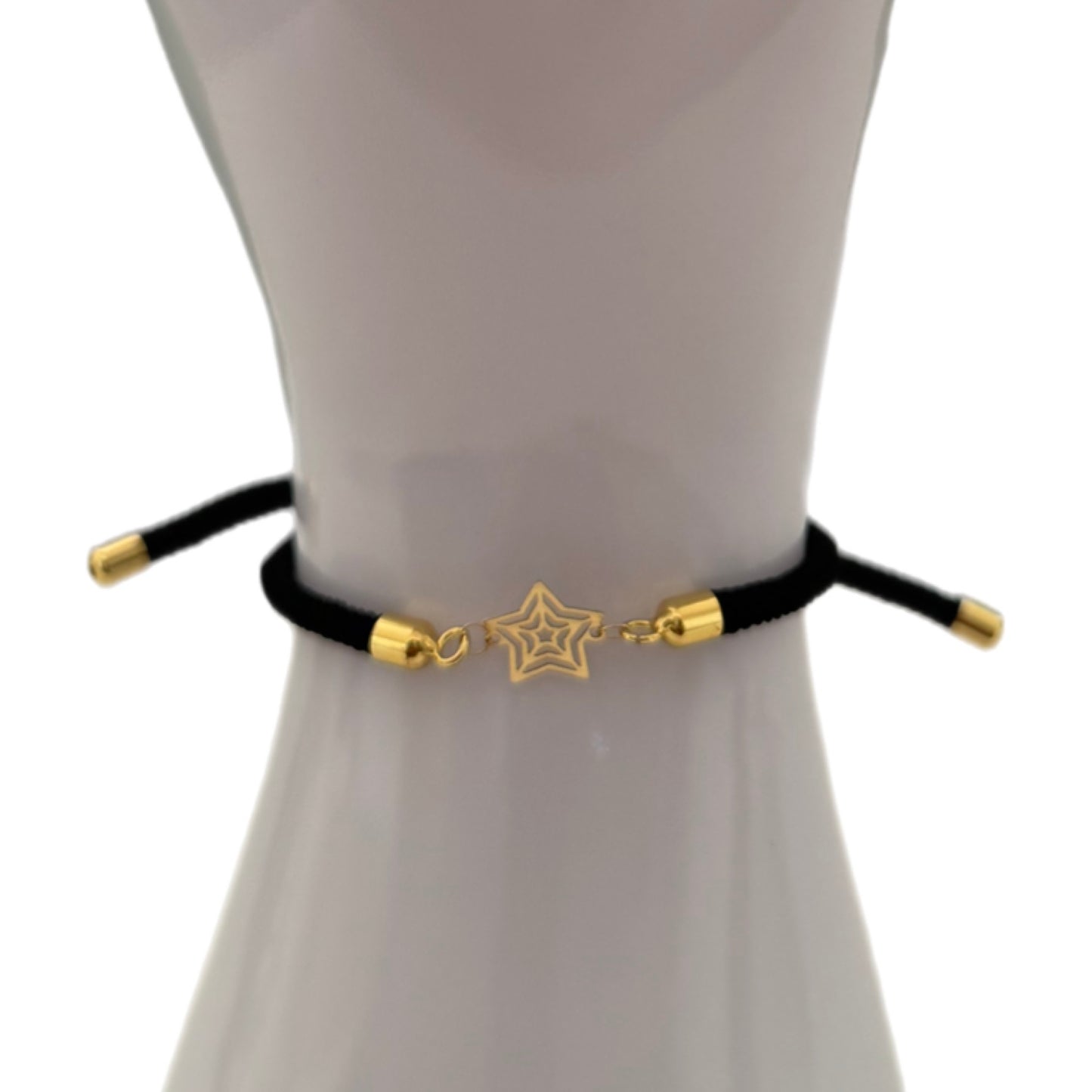 Rope Bracelet with 18K Gold Motif