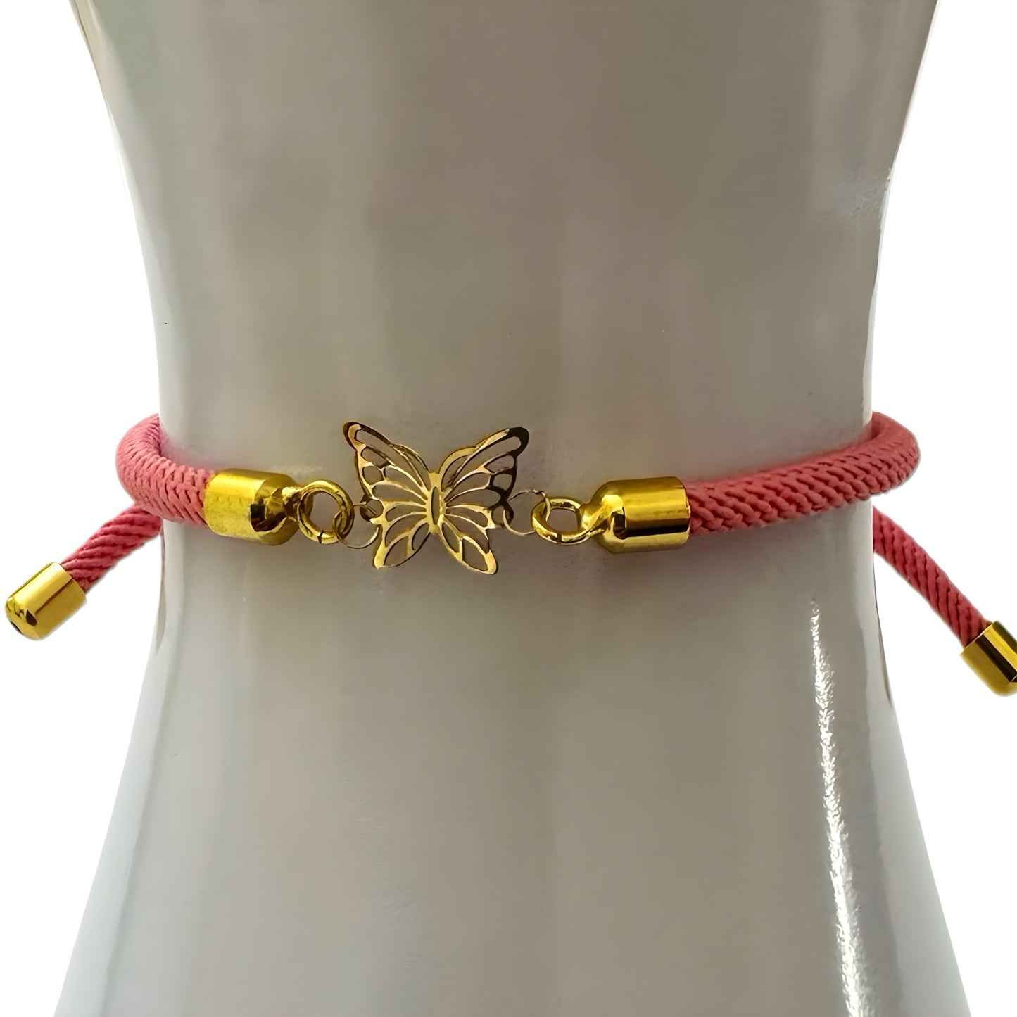 Rope Bracelet with 18K Gold Motif