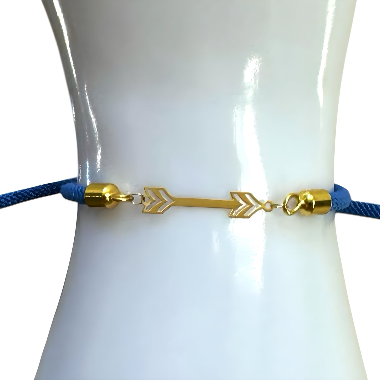 Rope Bracelet with 18K Gold Motif