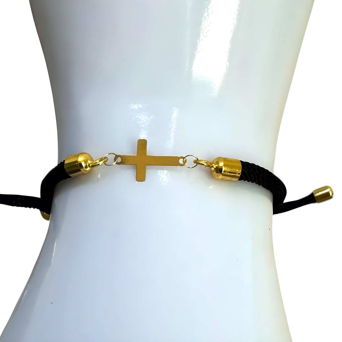 Rope Bracelet with 18K Gold Motif