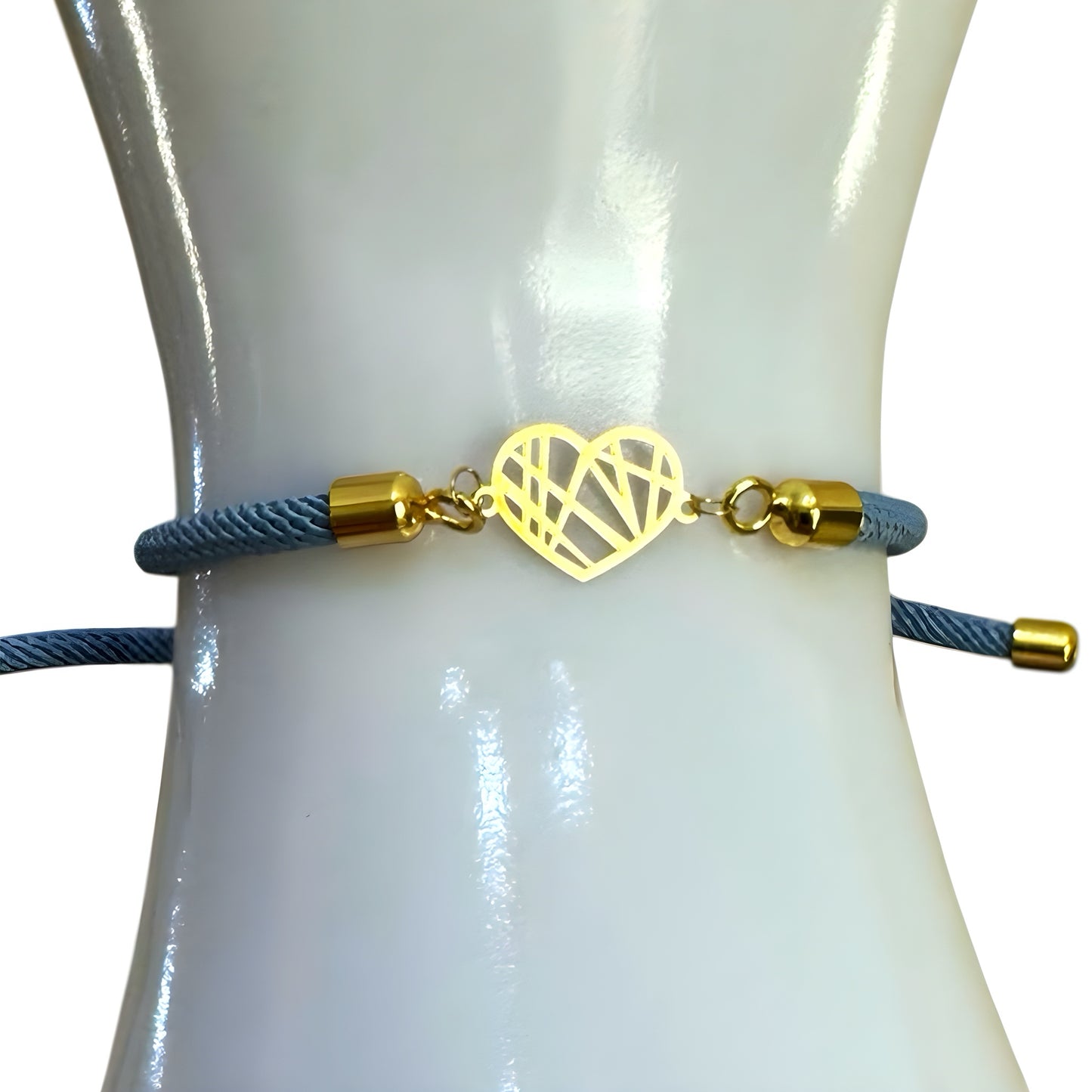 Rope Bracelet with 18K Gold Motif