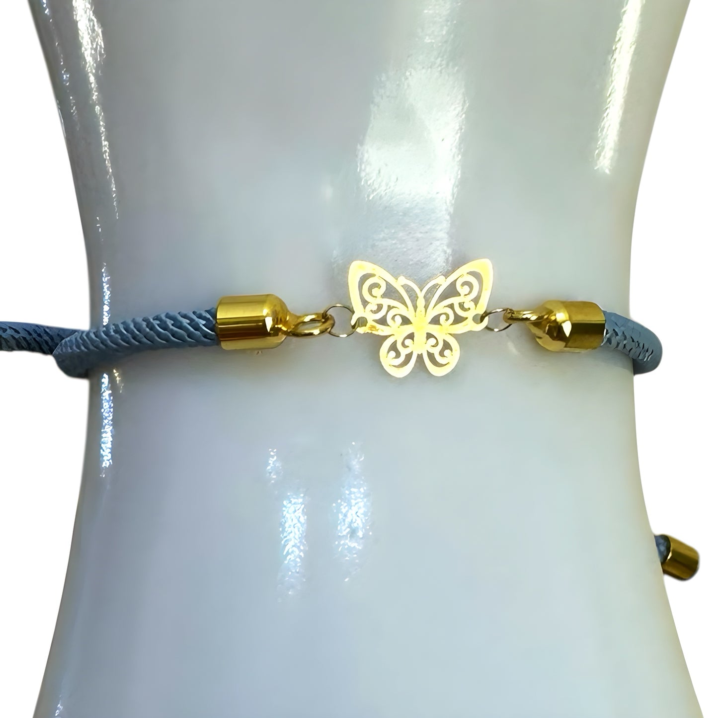 Rope Bracelet with 18K Gold Motif