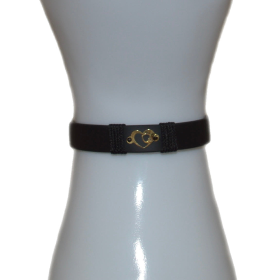 Rubber Bracelet with 18K gold