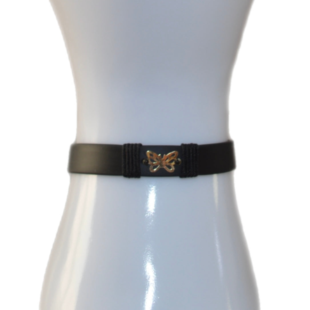 Rubber Bracelet with 18K gold