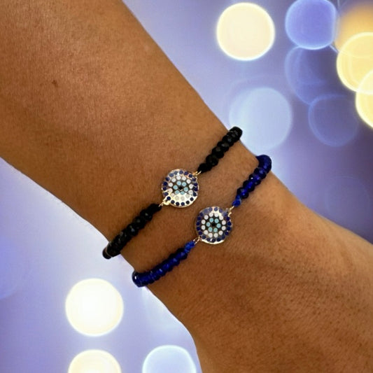 Evil Eye Protection Bracelet with 18K Gold