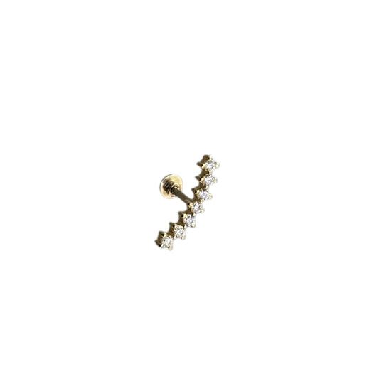 18K Gold Arc Cuff Earring