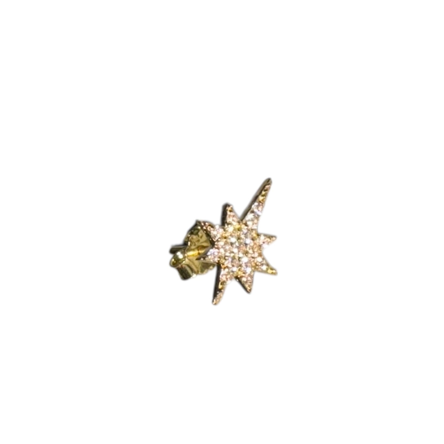 18K Gold Star Stud