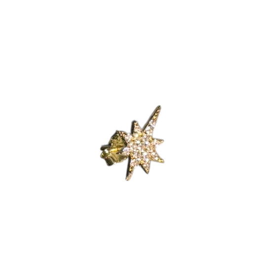 18K Gold Star Stud