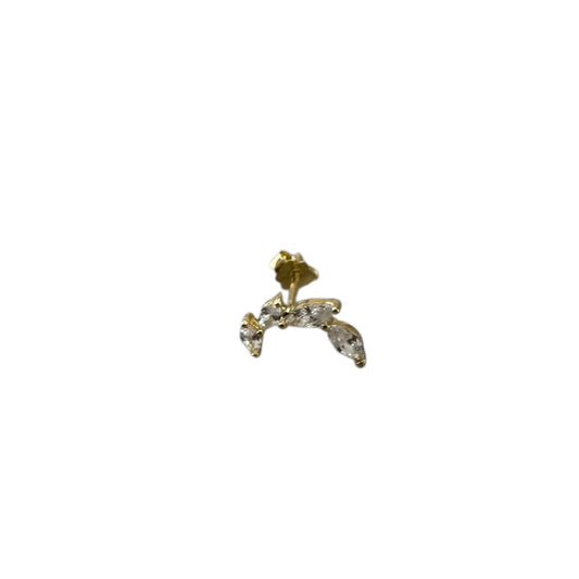 18K Gold Leaf Vine Stud