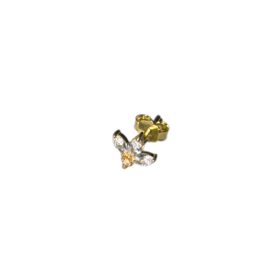 18K Gold Cluster Stud